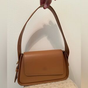 Madison west  Tan Leather Shoulder Bag
